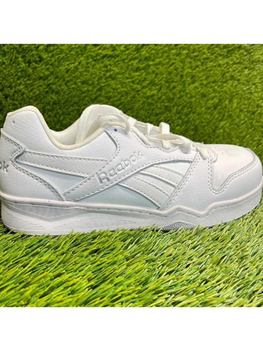 Reebok BB4500 Low Womens Size 6.5W White Leather Composite Toe Safety Work Shoes
